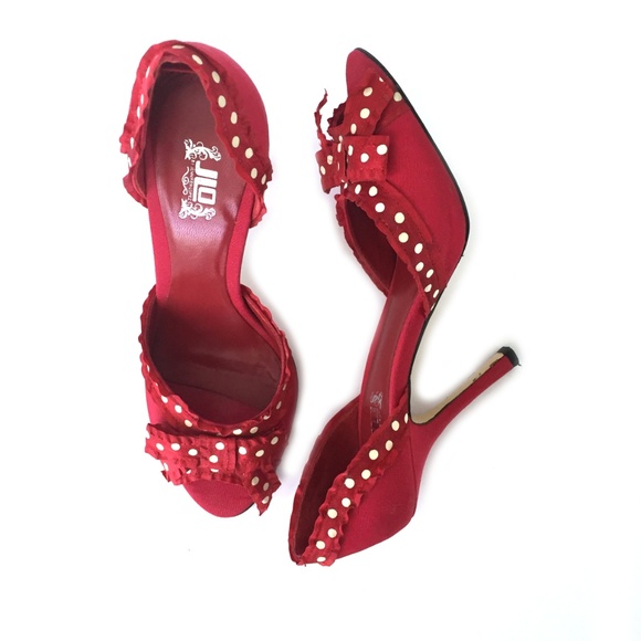 Jennifer Lopez Shoes - JLO Jennifer Lopez red peep toe heels